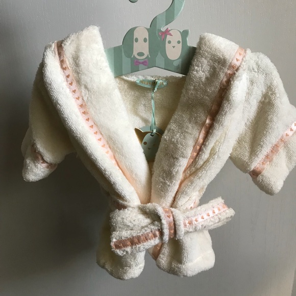 NWT Dog clothes Moshiqa Principessa Dog Bathrobe - Picture 2 of 8